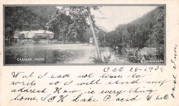 Adirondack Mts New York Cascade House Scenic View Private Mail Postcard AA89633