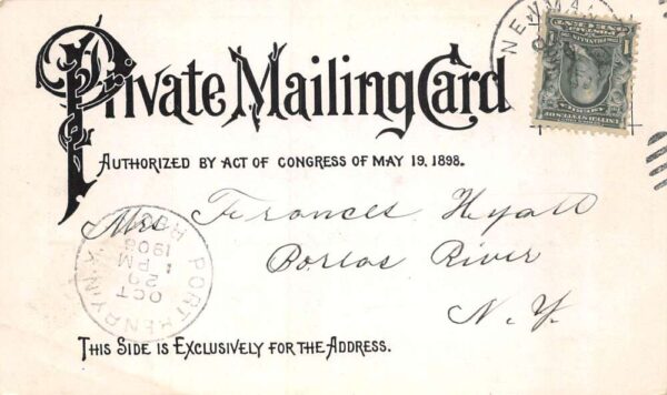 Adirondack Mts New York Cascade House Scenic View Private Mail Postcard AA89633 - Image 2