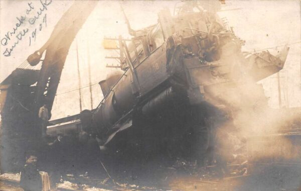 Turtle Creek Pennsylvania 1907 Train Wreck Disaster Vintage Postcard AA89640