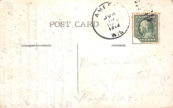 Alden Wisconsin Polk County Churches Multiview Vintage Postcard AA89762 - Image 2