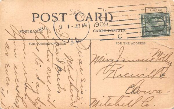 Burlington Wisconsin Moore's Lakeside Brown's Lake Hillside Cottage PC AA89779 - Image 2