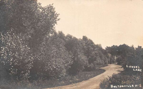 Boltonville Wisconsin Lover's Lane Real Photo Vintage Postcard AA89784