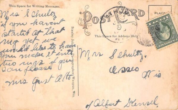 Shaw Wisconsin Cow Eating Giant Cabbage Exaggeration Vintage Postcard AA89789 - Image 2