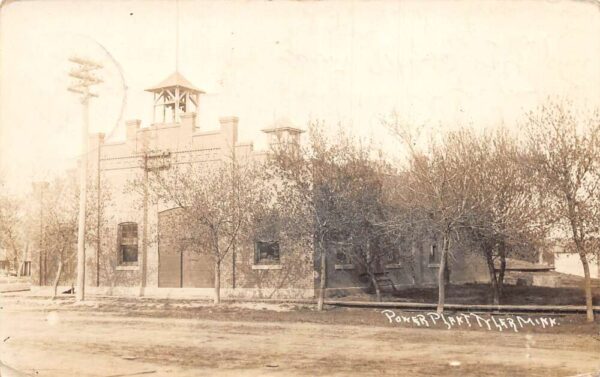 Tyler Minnesota Power Plant Real Photo Vintage Postcard AA89825