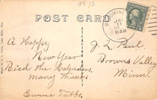 Bloomington Wisconsin Greetings Multiview Real Photo Postcard AA89844 - Image 2