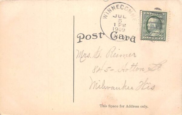 Winneconne Wisconsin Bridge Street Scene Vintage Postcard AA89854 - Image 2