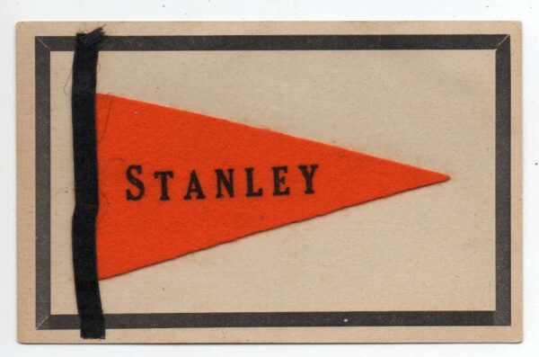 Stanley Wisconsin Felt Pennant Flag Add On Vintage Postcard AA89864