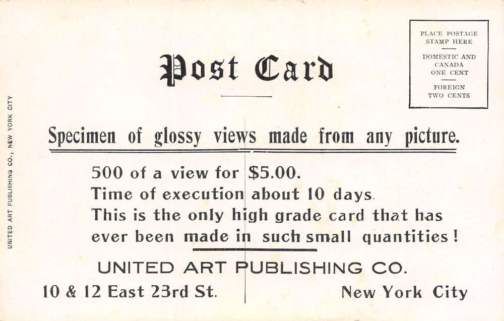 Lilly Pennsylvania Pennsylvania Railroad Depot, B/W Lithograph, Postcard U21063 - Image 2