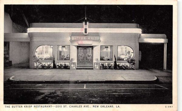 New Orleans Louisiana The Butter Krisp Restaurant, Vintage Postcard U21083