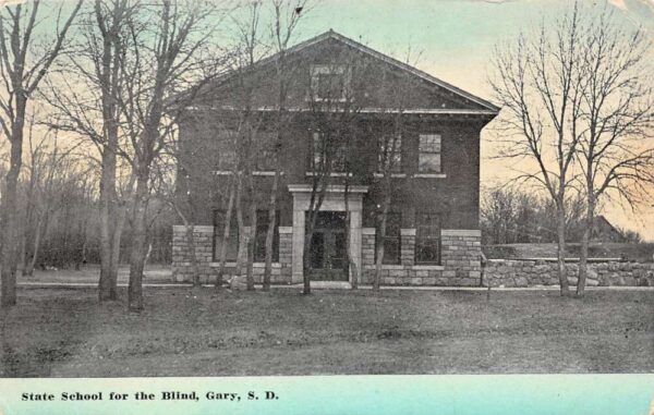 Gary South Dakota State School For The Blind, Sky Tinted, Vintage PC U21098