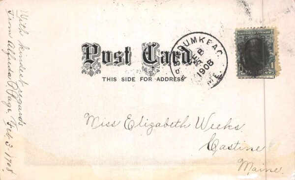 Passadumkeag Maine Riverside Hotel Vintage Postcard AA90019 - Image 2