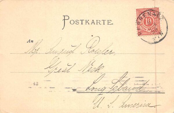 Herrenalb Germany Wurstberg Birds Eye View Vintage Postcard AA90034 - Image 2