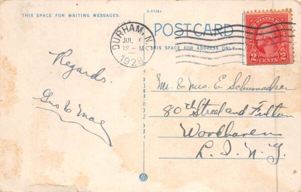 Durham North Carolina YMCA Court House Aerial View Vintage Postcard AA90035 - Image 2