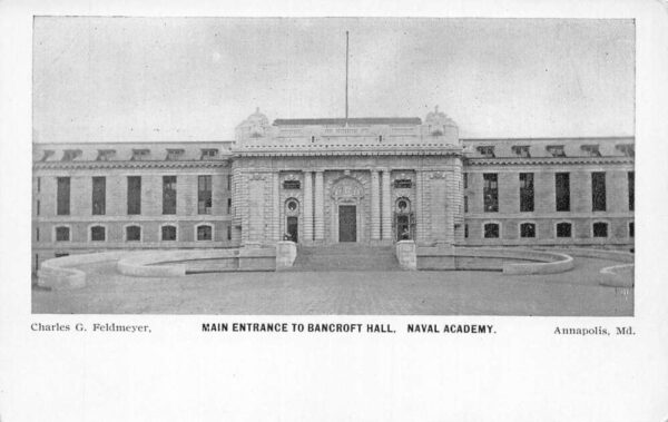 Annapolis Maryland Naval Academy Bancroft Hall Vintage Postcard AA90040