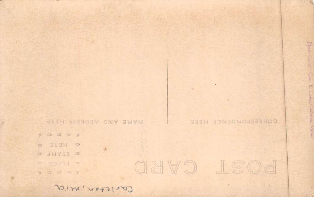 Carleton Michigan Deer Hunting Scene Real Photo Vintage Postcard AA90076 - Image 2