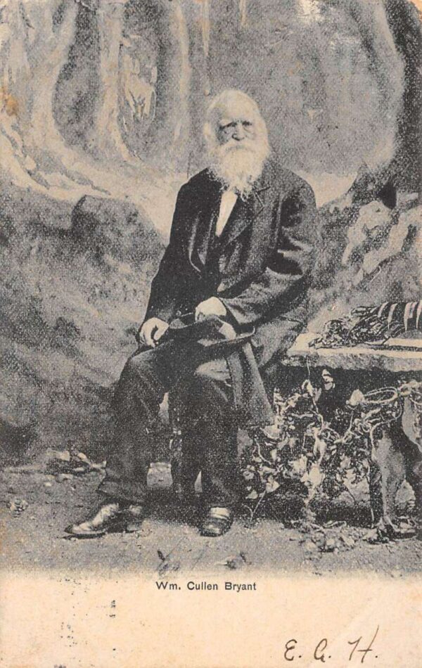 William Cullen Bryant Poet Journalist NY Post Editor Vintage Postcard AA90078