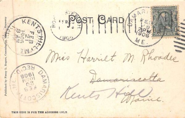 William Cullen Bryant Poet Journalist NY Post Editor Vintage Postcard AA90078 - Image 2
