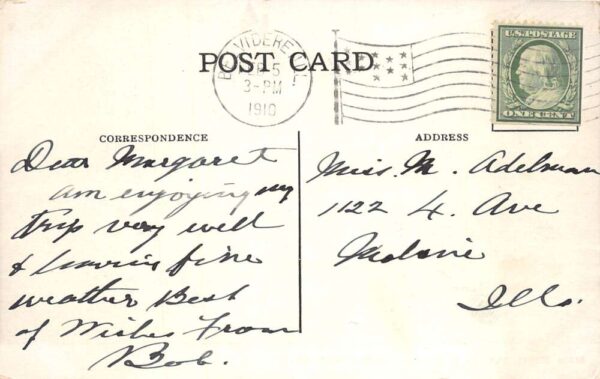 Belvidere Illinois State Street Trolley Vintage Postcard AA100203 - Image 2