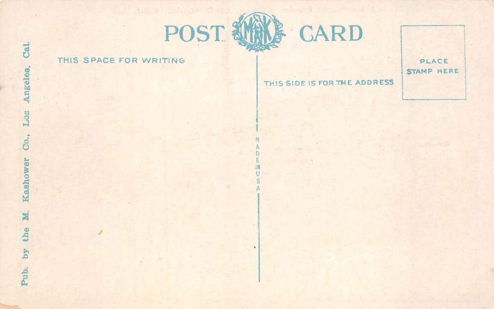 Santa Monica California Pacific Electric Station Trolley Postcard AA100230 - Image 2