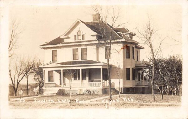 Wausa Nebraska Swedish Lutheran Parsonage Real Photo Vintage Postcard AA100234