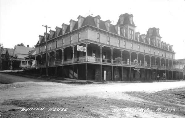 Hurley Wisconsin Burton House Real Photo Vintage Postcard AA100290