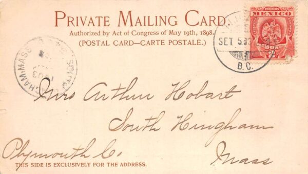 Tiajuana Mexico Custom House Private Mail Vintage Postcard AA100313 - Image 2