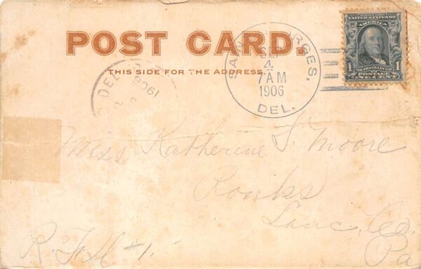 Delaware City Delaware Clinton Street Business District Postcard AA100327 - Image 2
