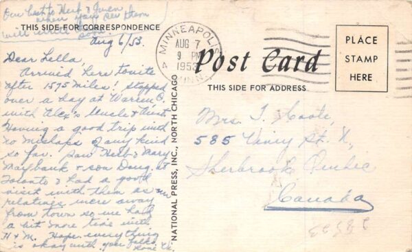Canton Minnesota Willfords Cabins Vintage Postcard AA100205 - Image 2