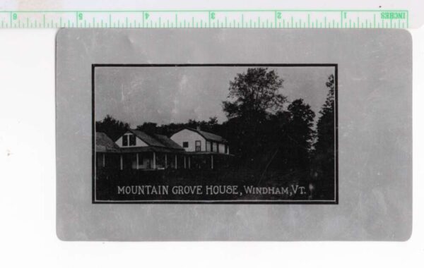 Windham Vermont Mountain Grove House Tin Metal Novelty Vintage Postcard AA100235