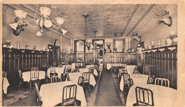 New York City Luchow's Restaurant Dining Room Vintage Postcard AA100244