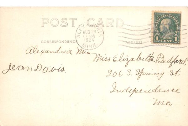 Alexandria Minnesota Le Homme Dieu Bay Scenic View Real Photo Postcard AA100259 - Image 2