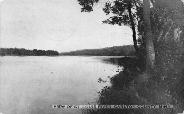 Carlton County Minnesota St Louis River Scenic View Vintage Postcard AA100264