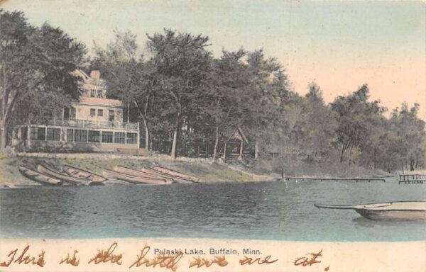 Buffalo Minnesota Pulaski Lake Scenic View Vintage Postcard AA100268