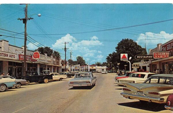 Parsons Tennessee Main Street Business District Vintage Postcard AA100502