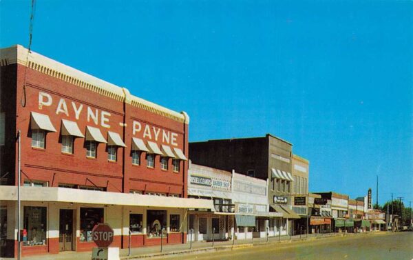 Center Texas Street Scene East Side of Square Vintage Postcard AA100505