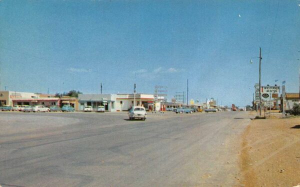 Lamesa Texas Street Scene Vintage Postcard AA100508