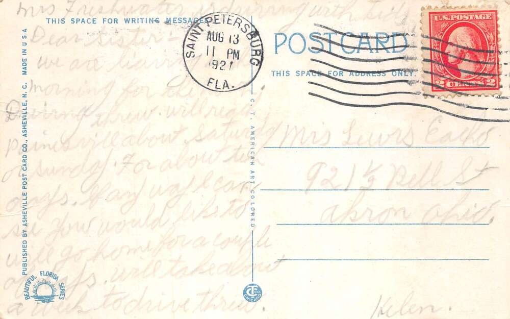 St Petersburg Florida Coke Coca Cola Bottling Plant Vintage Postcard AA100512 - Image 2