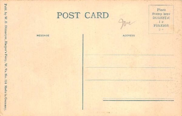 Harpers Ferry West Virginia High Street Vintage Postcard AA100550 - Image 2