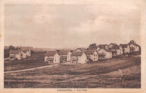 Lerouville France Les Cites Birds Eye View Vintage Postcard AA100562