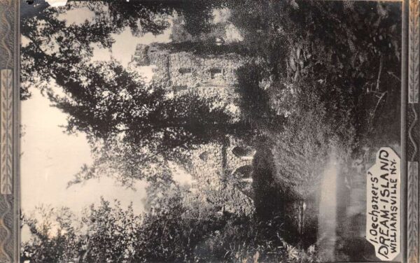 Williamsville New York Oeschners Dream Island Castle Creek Real Photo AA100577