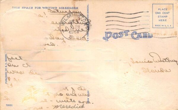 Carolina Bech North Carolina Business District Parking Lot Postcard AA100587 - Image 2