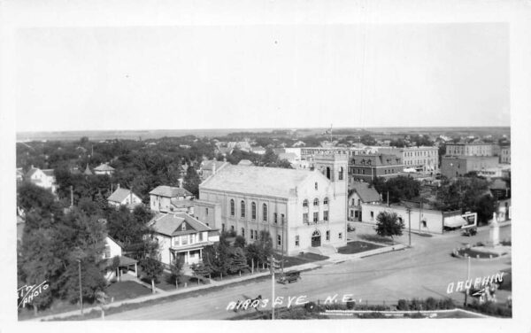 Dauphin Canada Birds Eye View Town Hall Real Photo Postcard AA100600