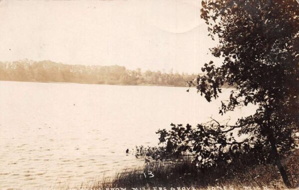Jones Michigan Scenic View from Millers Grove Real Photo Postcard AA100618