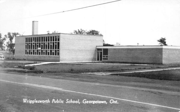 Georgetown Ontario Canada Wrigglesworth Public School Real Photo PC AA100626