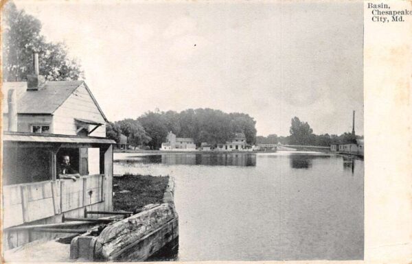 Chesapeake City Maryland Basin, Undivided Back, Vintage Postcard U22888