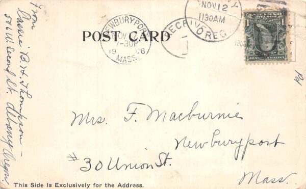 Newport Oregon The Old Lighthouse, Undivided Back, Vintage Postcard U22893 - Image 2