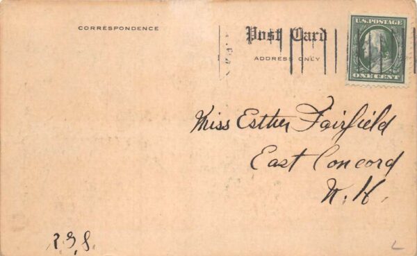 North East Pennsylvania Notable Places In Town, B/W Lithograph, Postcard U22920 - Image 2