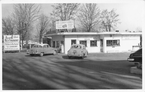 Bessemer Alabama The Bright Star Restaurant, Real Photo, Vintage PC U22965