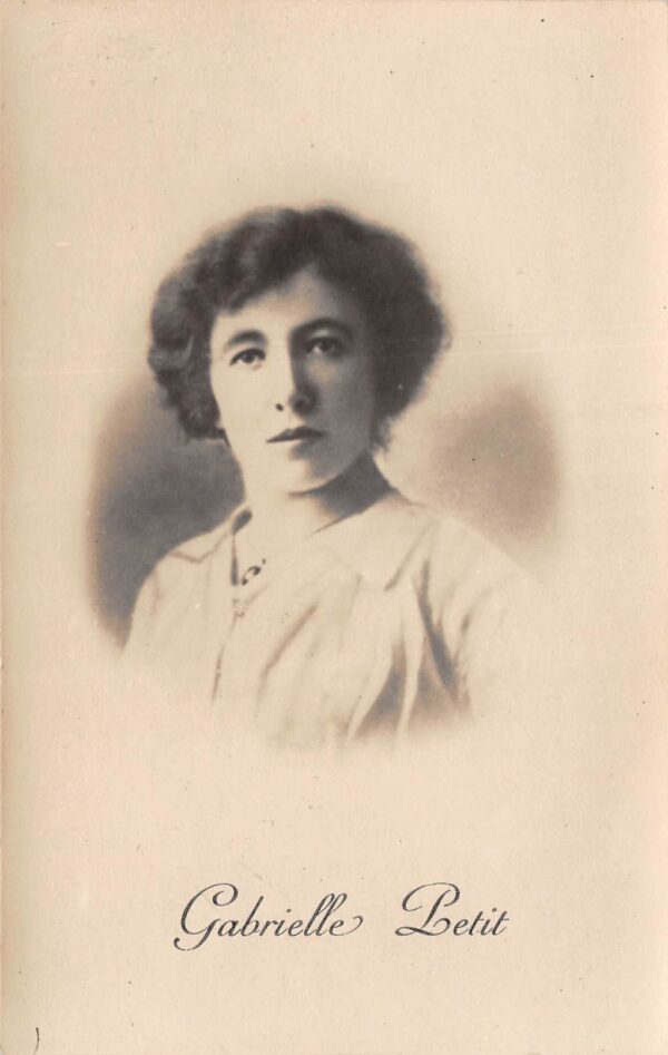 Gabrielle Petit, Belgian WWI Spy, Real Photo, Vintage Postcard U23016