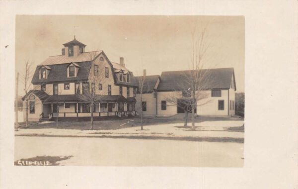 Glen Ellis New Hampshire Dr. Leslie's Home, Real Photo, Vintage Postcard U23030